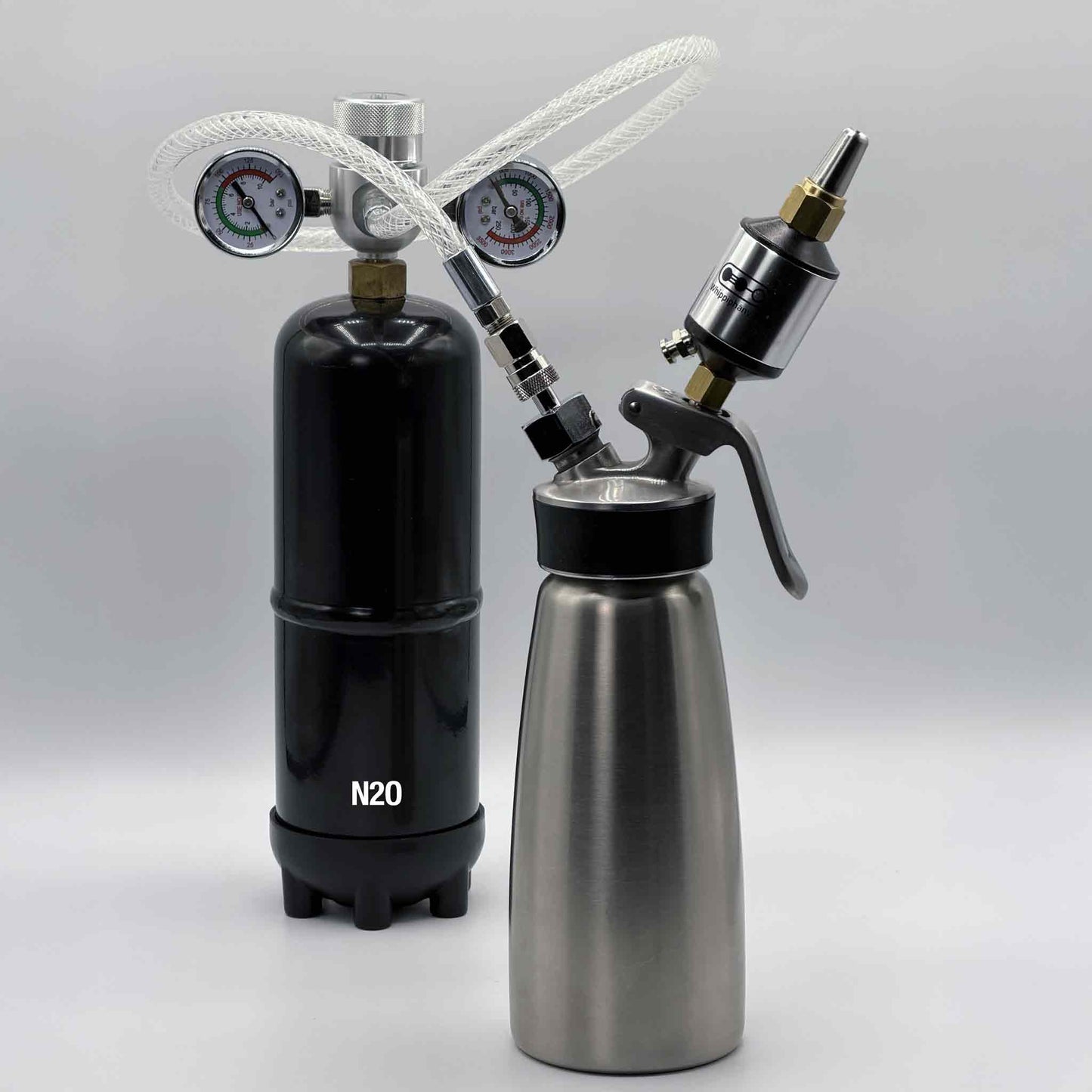 Whippiphany Deluxe 2.0 N2O Regulator System - Dual Gauges + Filter